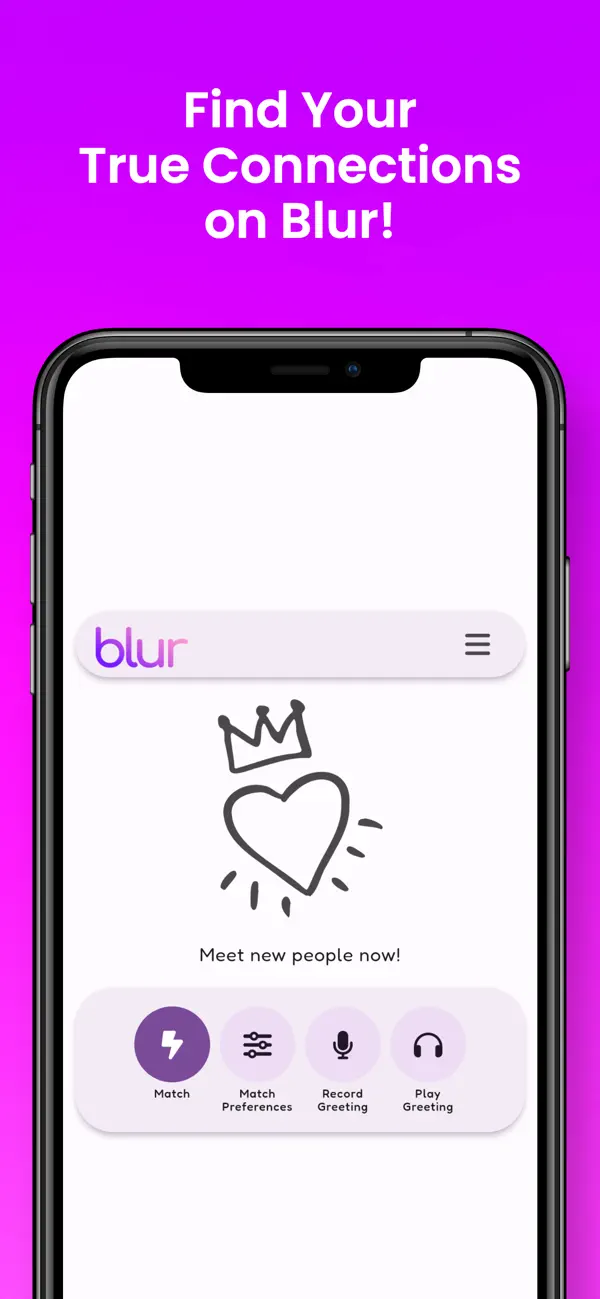 Blur App Store 공식 미리보기 — 새로운 만남